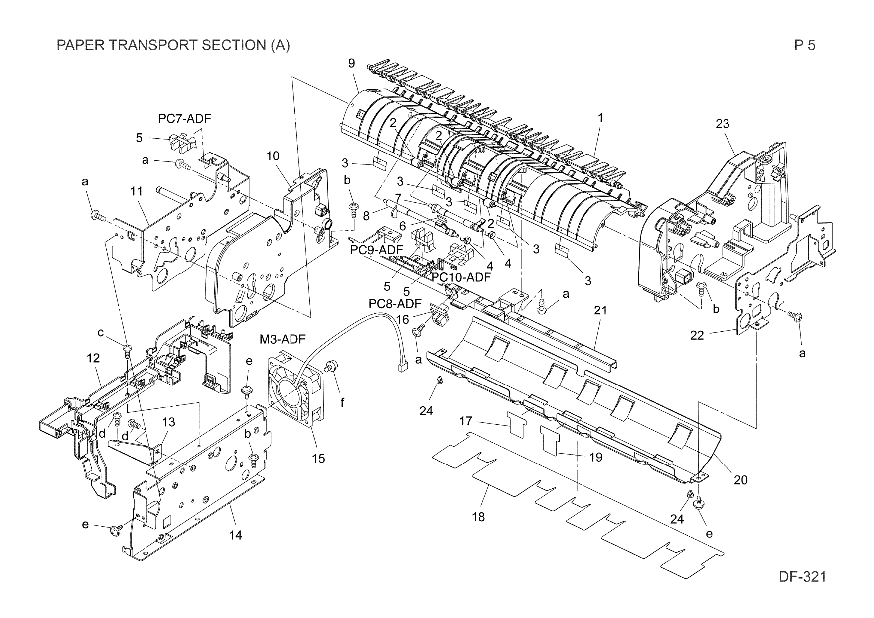 Konica-Minolta Options DF-321 AFR-19 Parts Manual-2